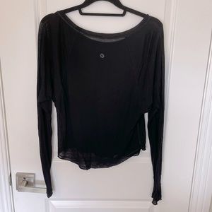 Lululemon sheer LS top